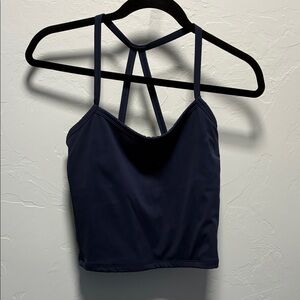 Navy Strappy Tank Top